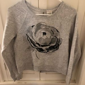 abercrombie and fitch rose sweatshirt size s